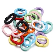 5 Piece Alloy Oval Spring Buckle, Candy Color Spring Claw Hook for DIY Jewelry Making