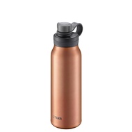 Tiger Thermos (TIGER) [Carbonation Compatible] Tiger Water Bottle 1200ml Vacuum Insulated Carbonation Bottle Stainless Bottle Beer OK Cooling Portable Growler MTA-T120DC Copper (Brown)