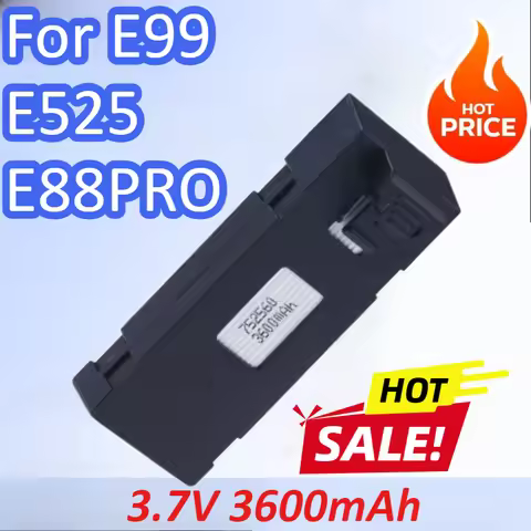 New 3.7V 3600mAh LiPo Drone Battery For E88PRO E99 E525 Mini Drone Battery High Quality Rechargeable