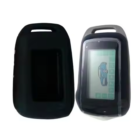A94 LCD Remote Control Keychain + Silicone Key Case Body Cover for Russia Starline a94 Two Way car a