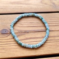 【親翠】天然翡翠【A】冰紫飄花多彩極美4.4算盤珠手串手圍14到15