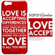 【Sara Garden】客製化 手機殼 蘋果 iPhone 6plus 6SPlus i6+ i6s+ 愛英文字 側邊 圖案 保護殼 硬殼