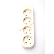 4L 4-Hole Brass Terminal Socket Eterna OB Outbow Stick-on ET-048 ET 048 Cream SNI