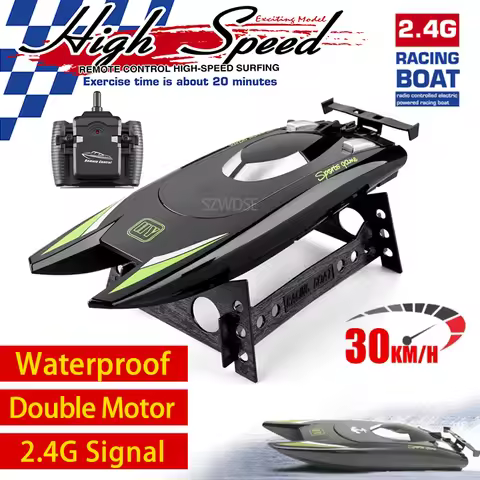 30km/h High Speed Racing Boats Rc Boat Dual Motor 2.4Ghz Professional Remote Control Model Speedboat