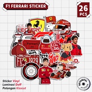 F1 FERRARI Sticker Pack 26pcs | F1 ferrari vinyl sticker