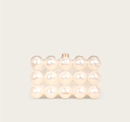 กระเป๋าถือทรงสี่เหลี่ยมสีเขียวฟองอะคริลิก CULT GAIA the BUBBLE CLUTCH กระเป๋าแฟชั่นสำหรับงานปาร์ตี้ 