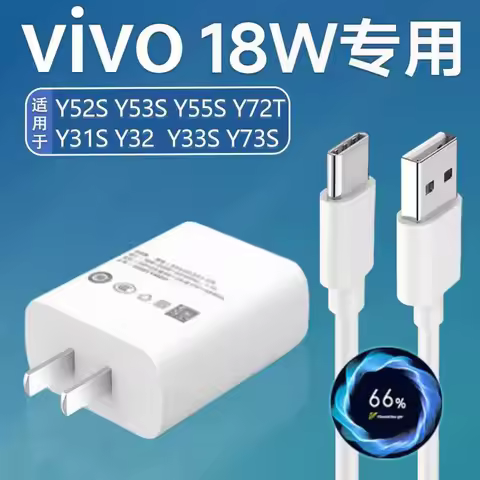 For VIVO 18W Fast Charger EU Power Adapter For VIVO Y35 Y21 Y31S Y33s V17 S9 Pro Y39 Y27 Y78 Y50 Y52