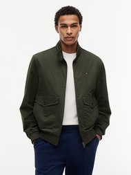 Tommy Hilfiger - Logo Patch Zip- Thru Harrington Jacket