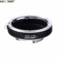 Official Authentic K&amp;F CONCEPT For EOS-L/M Camera Lens Adapter Ring For Canon EOS EF Mount Lens To Leica M LM L/M Lens Camera Body