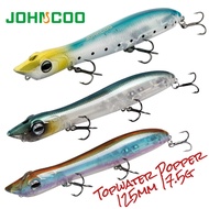 Topwater Popper 125mm 17.5g Snake Head Fishing Lure Floating Sea Bass Wobbler Pike Bait Pencil Lure