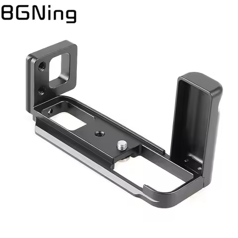 Aluminum Quick Release Vertical Plate with Hand Grip Mount Bracket for Fujifilm XT200 Camera Cage L 