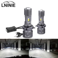หลอดไฟ LED 2X (ของแท้ 100%)รุ่นใหม่2024 1คู่ หลอดไฟหน้าLedมินิโปรเจคเตอร์ รุ่นขั้ว H4 ไฟหน้าLED Mini Projector ขั้ว H4