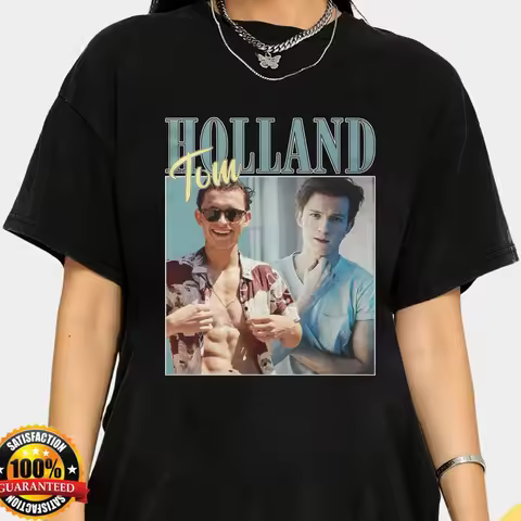 Tom Holland Retro 90's Shirt Inspiring Rap Hip Hop Tom Holland Homage Tee Vintage Tom Holland T-Shir