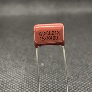 capacitorCBB capacitor 154K400 P:10mm capacitor 154K400V Farah capacitance CL21 154K 400V 0.15UF 400