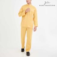 Gene Martino Baju Melayu Premium Dull Satin Classic Fit 777 - Lanzone Yellow 03