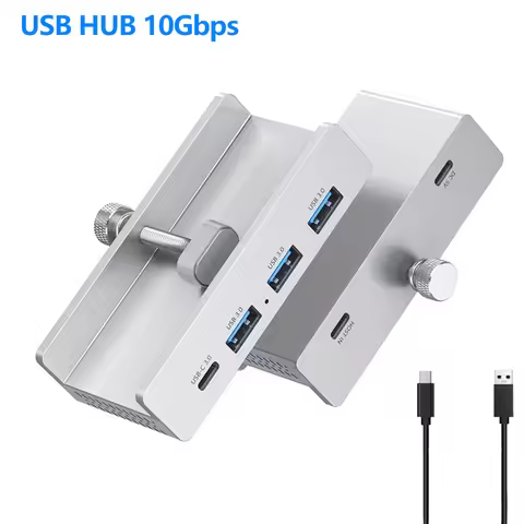 10Gbps USB3.2 Gen2 HUB USB3.0/2.0 Splitter Adapter Universal External Multi Clip Dock For iMac Macbo