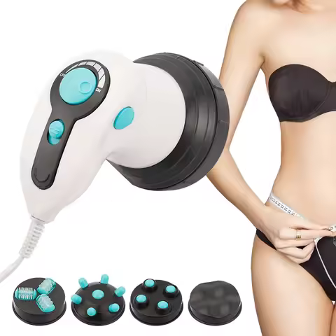 4 IN 1 Infrared Electric Anti-Cellulite Massager Gun Body Slimming&Relaxing Muscle 3D Roller Device 