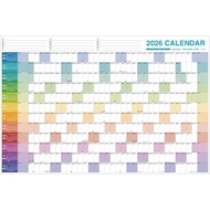 Kalendar Dinding Tahunan 2026 - Kalendar Tahunan Besar 2026, Jan 2026 - Dis 2026, 38.2'' x 25.2'' (T
