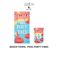 Dock&Bay ผ้าเช็ดตัวแห้งไว รุ่น Beach Towel สี Pool Party Vibes