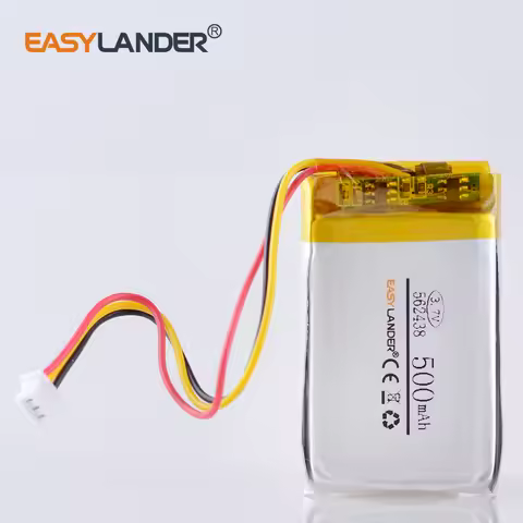 3 thread 3.7V 500mAH 562438 PLIB polymer lithium ion battery for mp3 mp4 DVR Sho-me Combo 1 Shome co