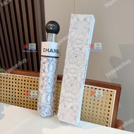 新款 CHANEL 香奈兒 三折自動晴雨傘5 防紫外線 遮陽傘 雨遮 防曬