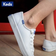 【2022 LATEST】Keds white shoes leather women's shoes 2021 New Classic genuine leather all-matching casual sports board shoes fashionab