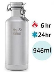 [登山屋] 美國 Klean Kanteen 32oz/946ml 原色鋼 快扣啤酒不銹鋼保溫瓶 K32VCSLK-BS