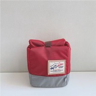 日本 Ocio Garden Party 紅色保溫帆布 摺頂式 收納袋