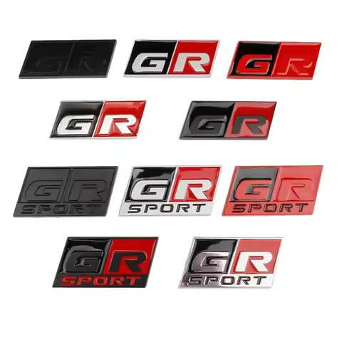 3D Metal Logo GR Sport Emblem Car Fender Trunk Badge For Toyota Yaris CH R RAV4 Corolla Revo Hilux G