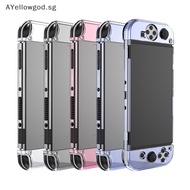 AYellowgod For Nintendo Switch OLED One-piece Transparent PC Protective Case Cover For Switch OLED Anti-fall Protective Accessories SG