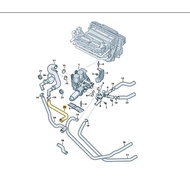 4.2 BVJ  Engine Coolant Heating Hose Pipe For Audi A8 S8 D3  2003-2010  4E0819373AC