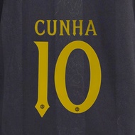 Official CUNHA #10 Manchester United F.C 3rd CUP 2025-26 PRINT