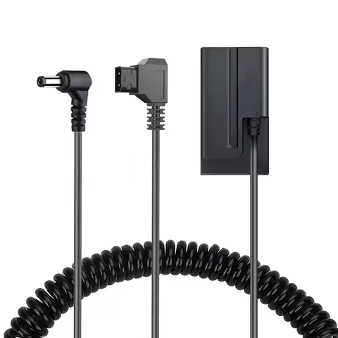 DC Power Adapter D-tap Connector to NP-F Dummy Battery Replacement of NP-F960 /750/770/970 to Power 