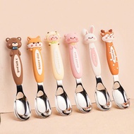 Children's Spoon, 316 Stainless Steel Cartoon Spoon, Safe for Babies, Fruit Spoon