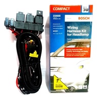 KABEL RELAY SET ORI BOSCH LAMPU DEPAN HEADLAMP H4 MOBIL 3 RELAY ORIGINAL