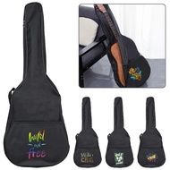 Black Guitar Bag 31~41 Inch Printing Wild Series Guitar Protective Storage Backpack