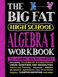 หนังสืออังกฤษใหม่ The Big Fat High School Algebra 1 Workbook : 400+ Algebra 1 Practice Exercises [Pa