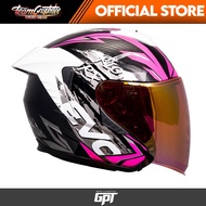 EVO HELMET RX5 RIOT RX HALF FACE DUAL VISOR w/ free clear lens