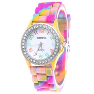 14 colors Ladies Watch Classic Geneva Silicone Jelly watches for women and men Wrist watch for women