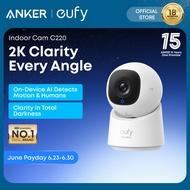 ANKER eufy C220 Indoor Camera 2K UHD with AI Tracking Real-Time Interaction Audio 360° Surveillance 