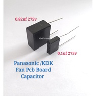 kdk ceiling fan﹢ 0.1UF/0.82UF 275V PANASONIC/KDK Ceiling Fan Pcb Board Capacitor(2pcs/set).