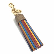 【COACH】素面皮革Ｌ型拉鍊手拿包-藍灰色