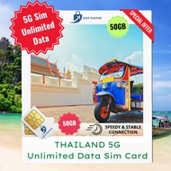 【Thailand】5G Thailand Sim Card (15-50GB) Unlimited Roaming Data l GoGo Roaming Travel Sim Card