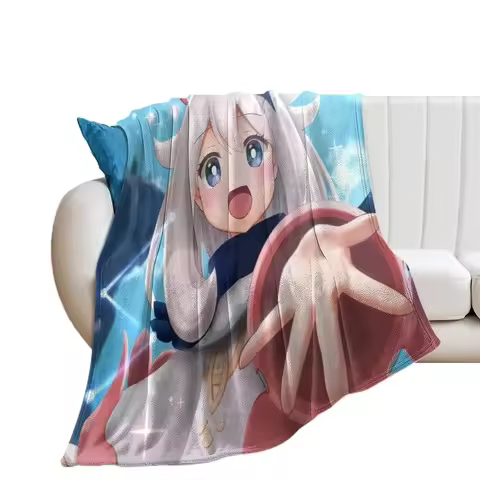 Paimon Genshin Impact Throw Blanket manga Thin cosplay anime Blankets