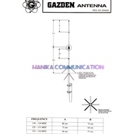 DJ97 Gazden Antenna AB Airband New Base Antenna Radio Communication HF SSB