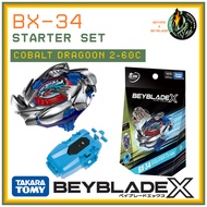 Takara Tomy Beyblade X BX34/BX-34 Cobalt Dragoon 2-60C Starter Set