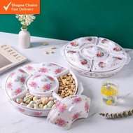 5IN1 Melamine Buffet Set Melamine Party Serving Set Buffet Set / Round Buffet Bekas bulat