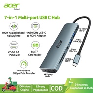 Acer USB C Hub Type-C 3.1 To 4K HDMI-Compatible USB SD/TF Card Reader PD Fast Charge 7 In 1 USB Dock