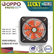 FPK INDUSTRIAL SQUARE EXHAUST FAN ( 12" / 14" /16" ) EOPPO/rROTO