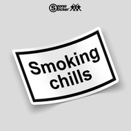 Smoky chils Sticker | Aesthetic word stickers | Cool word stickers | Sticker pack | Waterproof stick